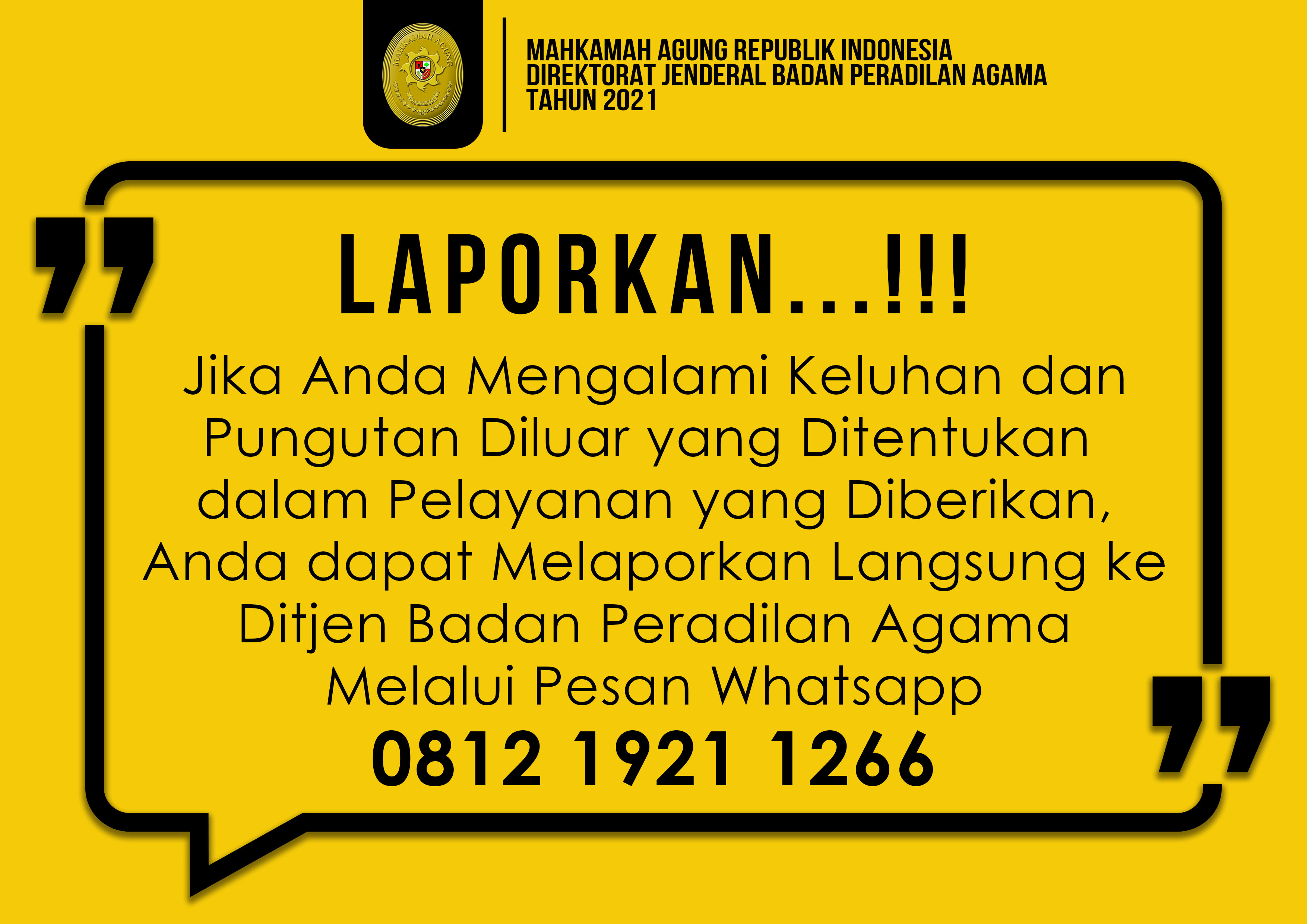 Laporkan! Laporkan!